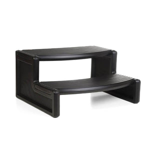 Confer Plastics Handi-Step Spa Hot Tub Stairs for Straight & Curved Spas, Black - TRAPSKI