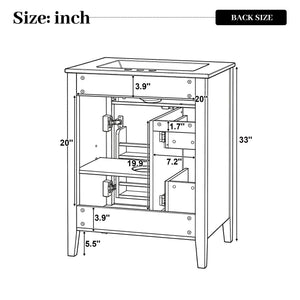 Bathroom Vanity With Sink, Soft Closing Cabinet