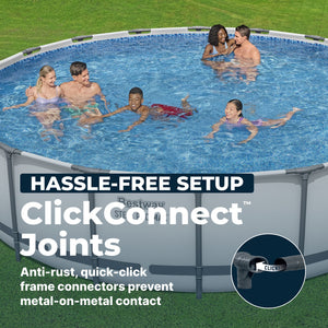 Bestway Steel Pro MAX 18'x48" Round Above Ground Swimming Pool with Pump & Cover