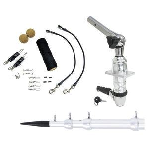 Tigress XD Top Mount System - 15 - Silver Outriggers Elite Rigging Kit