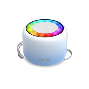 KP-826 Portable Mini Bluetooth Speaker Compact Outdoor Ready With Lanyard Ambient Light And Card Slot Factory Direct