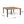 Lankershim Modern Industrial Dining Table With Acacia Wood Slat Design - Teak