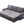 Modern Modular L-Shaped Sofa Bed with Chaise Dark Grey Linen