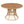 5-Piece Outdoor Dining Set: Teak Finish Round Acacia Wood Table & 4 Wicker Armchairs