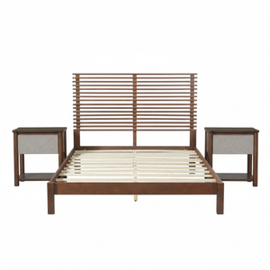 Premium Solid Wood Queen Size Platform Bed Frame