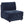 Azure - 6 Piece Upholstered Modular Sectional Sofa - Blue