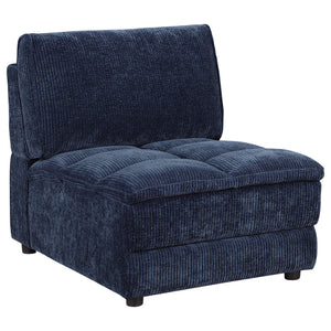 Azure - 6 Piece Upholstered Modular Sectional Sofa - Blue