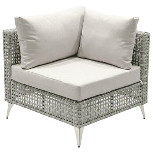 K&K Patio 8-Piece Patio Furniture Set with 43" Fire Pit Table