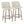Toriano - Contemporary Fixed Height Counter Stool Swivel & Round Footrest (Set of 2)