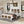4-Pieces Bedroom Sets, Queen Size Farmhouse Platform Bed with Storage