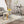 White Marble Pattern Round Coffee Table