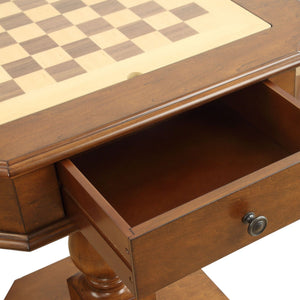 Bishop - Reversible Chess Checker Game Table With Game Tray (Chess Figures Not Included)
