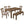 Dining Set With Table, Bench And 4 Chairs - Oak