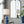 D13x25.7' Blue and White Round Two-Tiered Ceramic Vase Lamp