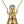 D15x29.5' Gold and White Table Lamp with Round Four Tiered Body