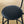Rustic Brown Round Bar Table And Stool Set With Shelf, Upholstered Stool With Backrest - Antique Brown