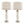 Spade - Contemporary Table Lamp (Set of 2) - Mercury / Nickel / Natural