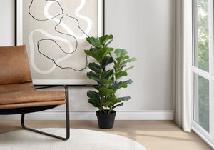 32" Tall Artificial Fiddle Tree Indoor Faux Plant