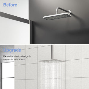 Premium 8" Ceiling Mounted Shower Arm With Flange