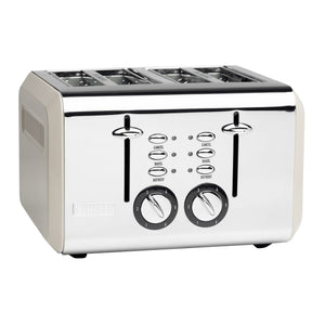 Haden Stainless Steel Retro Toaster & 1.7 Liter Stainless Steel Electric Kettle
