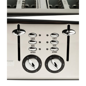 Haden Stainless Steel Retro Toaster & 1.7 Liter Stainless Steel Electric Kettle