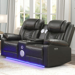 Challenger LED Power Recliner Set