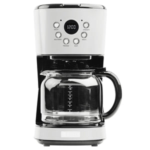 Haden Heritage 12 Cup Programmable Coffee Maker with Countertop Microwave, Ivory - TRAPSKI