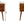 Soli Wood Mini Chestnut Curved Nightstand, 2-Drawers