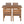 U_STYLE Farmhouse 5-Piece Outdoor Patio Dining Set with Adjustable Legs