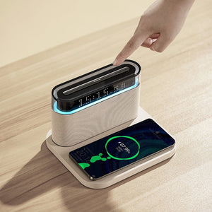 Wireless Charging Clock Night Ligh And Bluetooth Speaker