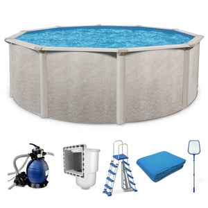 Aquarian Phoenix 18' x 52" Above Ground Swimming Pool w/Pump, Ladder & Hardware