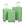 HIFINE Tourist 3-Piece Spinner Wheel Luggage Set in Green