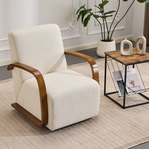 Swivel Accent Rotatable Ergonomic Single Chair For Living Room