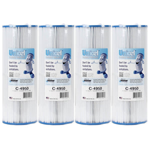 Unicel C-4950 Replacement 50 Sq Ft Pool Hot Tub Spa Filter Cartridge (4 Pack) - TRAPSKI