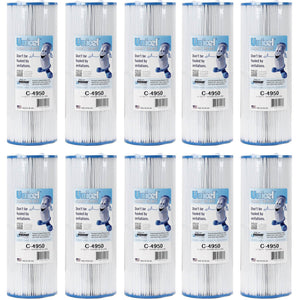 Unicel C-4950 Replacement 50 Sq Ft Pool Hot Tub Spa Filter Cartridge (10 Pack) - TRAPSKI