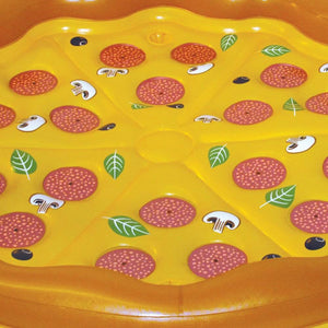 Swimline Giant 70" Inflatable Personal Pan Pizza Pool Float, Lake Water Raft - TRAPSKI
