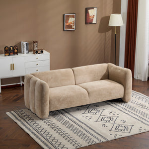 Tonson 83" 3-Seater Velvet Sofa, Wave Design
