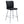 Modern Bar Chair Set with Streamlined Backrest and Metal Legs - 2 Pieces