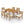 Outdoor 7 Pieces Acacia Wood Dining Set with Taiga 69 Table and Teak Finish