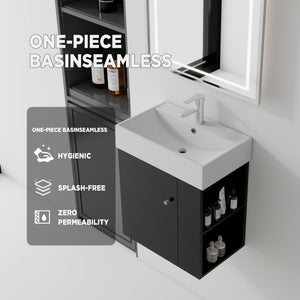 21.6 Inch Floating Bathroom Vanity with Sink