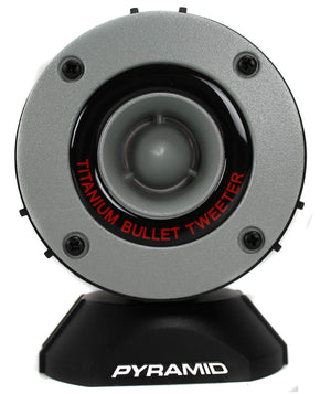 Pyramid TW28 3.75" 300W Super Car Audio Horn Bullet Aluminum Tweeters