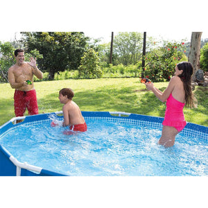Intex 12ft x 30in Metal Frame Set Above Ground Swimming Pool with Filter