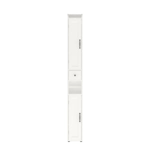 Slim Tall Bathroom Storage Cabinet With Adjustable Shelves, 2 Doors Freestanding Cabinet - White