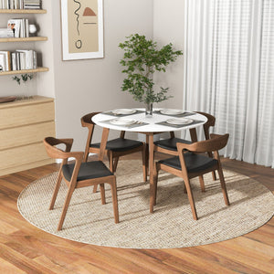 Alina - Dining Table And 4 Side Chairs - White