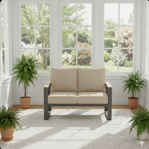 All-Weather Loveseat Sofa With Thick Cushions