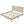 Solid Wood Platform King Bed With Rattan