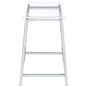 Staten - Backless Counter Stool (Set of 2) - Chrome