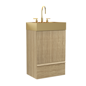 Gada 20" Striped Light Bathroom Vanity