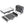 Twin Extra Long Folding Bed With Adjustable Headboard, Cot With Memory Foam Mattress - Black