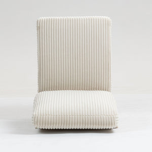 Single Couch Modular Armless Accent Chair With Back Cushion